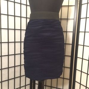 Ribbed Blue Skirt